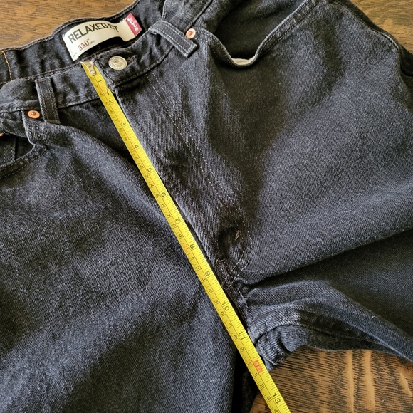 Levi's 550 34x30 black denim jeans - Picture 9 of 12